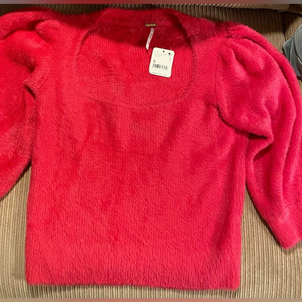 NWT free people Moonbeam cropped sweater. SZ small - Picture 6 of 7
